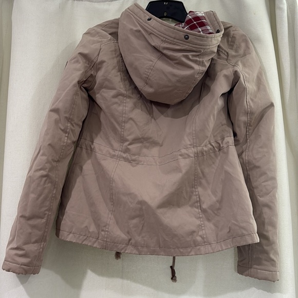 Hollister Tan Utility Jacket with Standing Collar - Picture 2 of 3